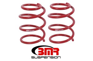Ford Mustang GT Lowering Springs - Front - BMR Suspension - Handling Version - Red - `05-`14